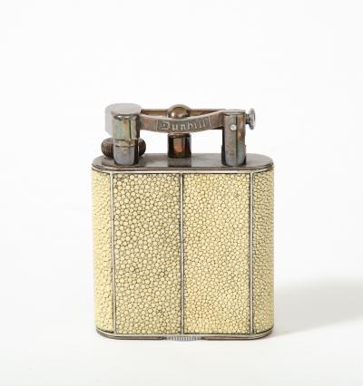 Shagreen and Steel Table Lighter United Kingdom c 1940