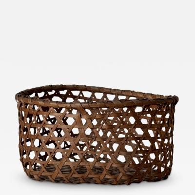 Shaker style basket late 19th century