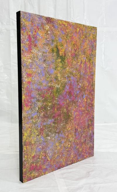 Sharon Cannon Sharon Cannon Giverny II Abstract Oil Painting Color field Canvas LA Artist