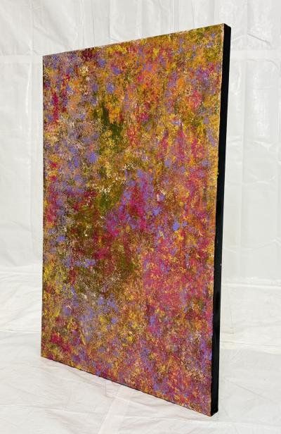 Sharon Cannon Sharon Cannon Giverny II Abstract Oil Painting Color field Canvas LA Artist