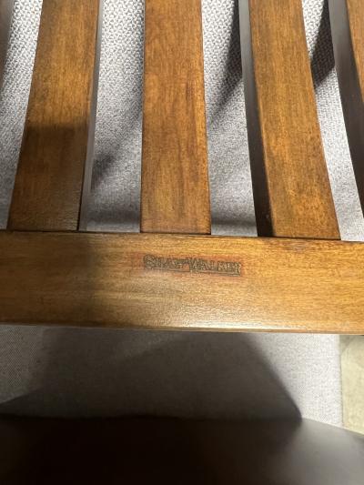 Shaw Walker Pair of Aluminum and Maple Chairs by Shaw Walker