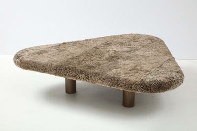 Shawn Henderson Custom Oversized Shearling Table Ottoman