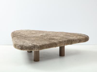 Shawn Henderson Custom Oversized Shearling Table Ottoman