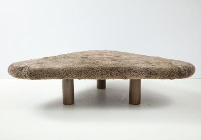 Shawn Henderson Custom Oversized Shearling Table Ottoman