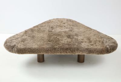 Shawn Henderson Custom Oversized Shearling Table Ottoman