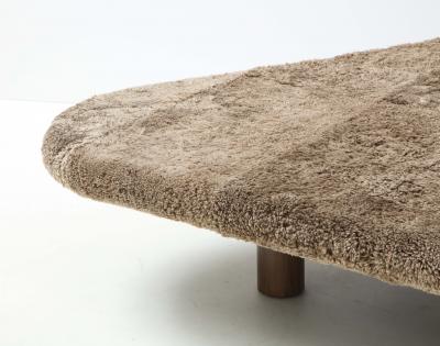 Shawn Henderson Custom Oversized Shearling Table Ottoman