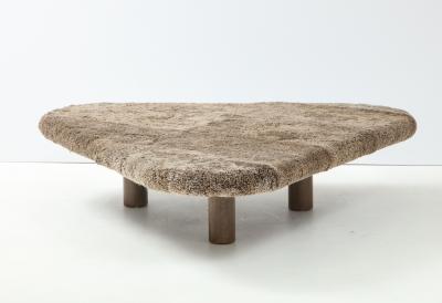 Shawn Henderson Custom Oversized Shearling Table Ottoman