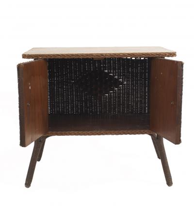 Sheboygan Fibre Furniture American Mission Style Wicker Commode