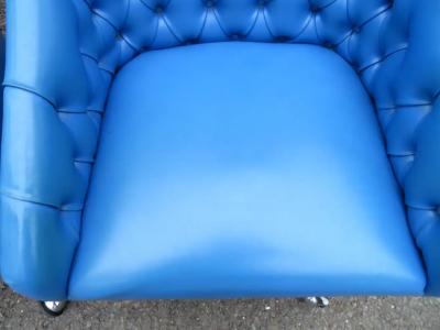 Shelby Williams Wonderful Set 6 Ward Bennett Style Rolling Swivel Chairs Tufted Midcentury