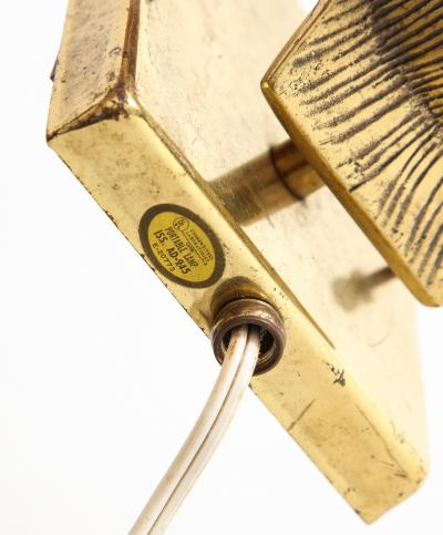 Shell bronze sconces from 1970