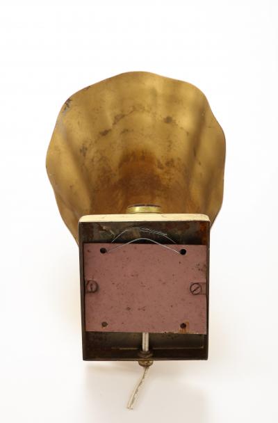 Shell bronze sconces from 1970