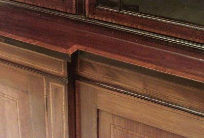 Sheraton Mahogany and Satinwood Breakfront Cabinet