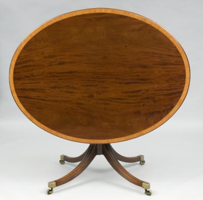 Sheraton Period Oval Center Table 18th Century