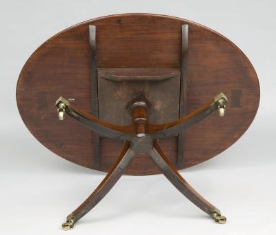 Sheraton Period Oval Center Table 18th Century
