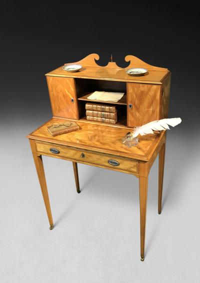 Sheraton Period Satinwood Bonheur du Jour