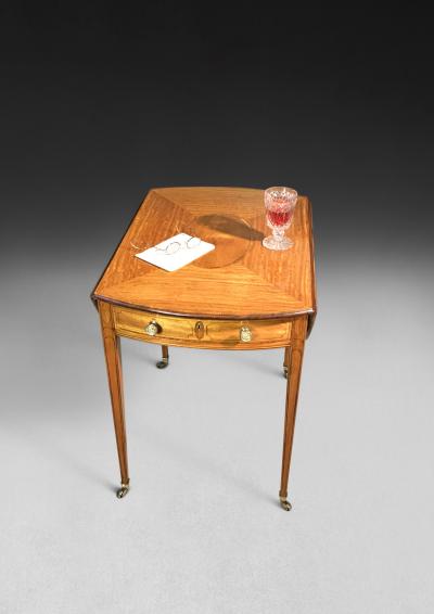 Sheraton Period Satinwood and Kingwood Pembroke Table