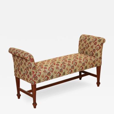 Sheraton Style Mahogany Bench