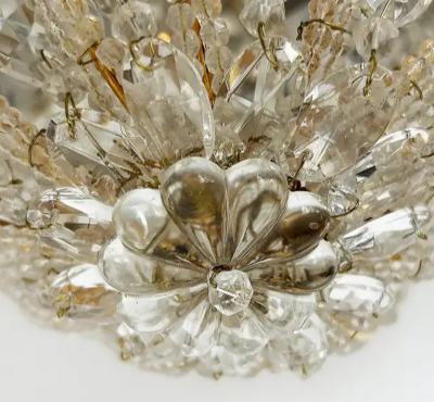 Sherle Wagner International Sherle Wagner Flush Mount Crystal Beaded Lighting Fixture