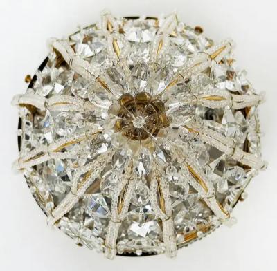 Sherle Wagner International Sherle Wagner Flush Mount Crystal Beaded Lighting Fixture