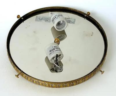 Sherle Wagner International Sherle Wagner Flush Mount Crystal Beaded Lighting Fixture