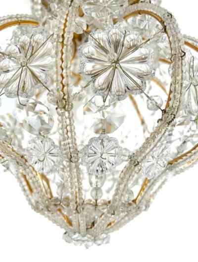 Sherle Wagner International Sherle Wagner Luninaire Flush Mount Crystal Beaded Light Fixture
