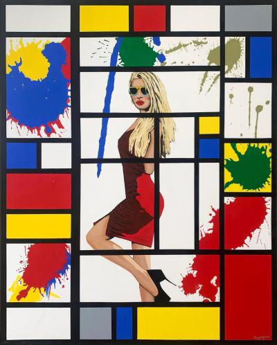 Sherry Wolf Girl in Red Dress