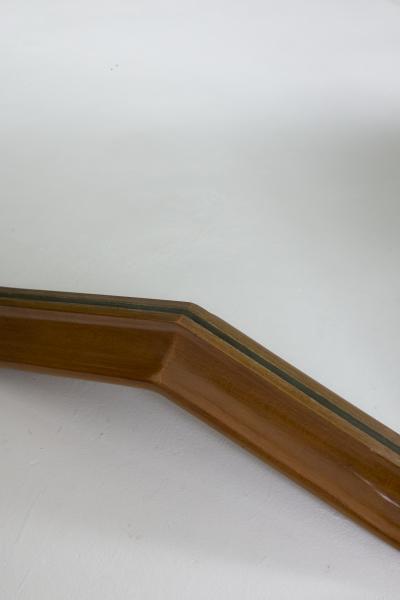 Shield Walnut Mirror