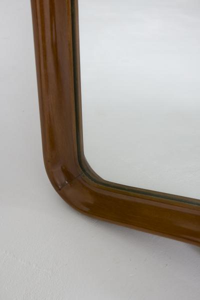 Shield Walnut Mirror