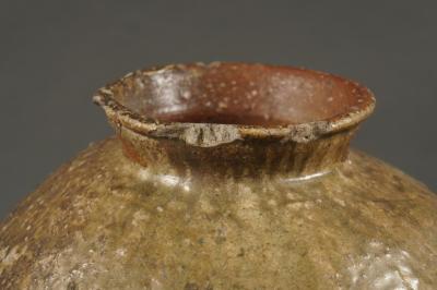 Shigaraki Glazed Stoneware Vase