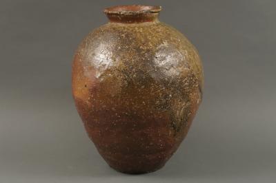 Shigaraki Glazed Stoneware Vase