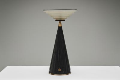Shigeaki Asahara Pair of Ziggurat Table Lamps by Shigeaki Asahara for Stilnovo Italy 1980s