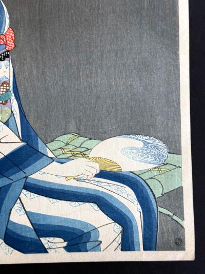 Shinsui Ito Japanese Large Woodblock Print Firework by Ito Shinsui Limited Edition