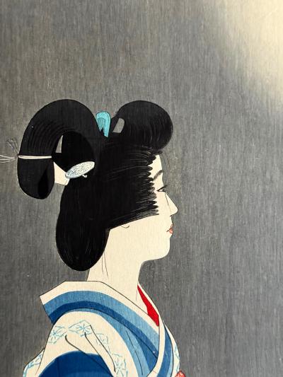 Shinsui Ito Japanese Large Woodblock Print Firework by Ito Shinsui Limited Edition