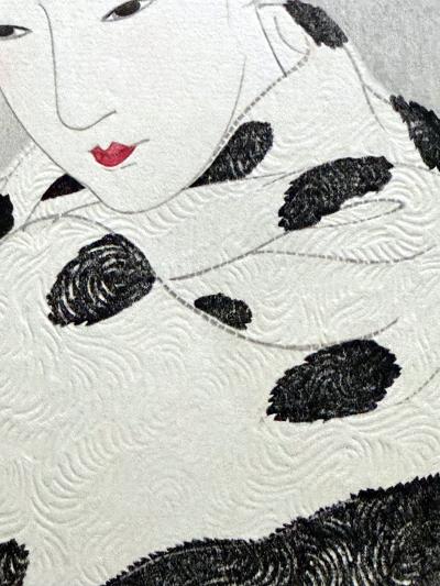 Shinsui Ito Japanese Large Woodblock Print It Looks Like Snow by Ito Shinsui