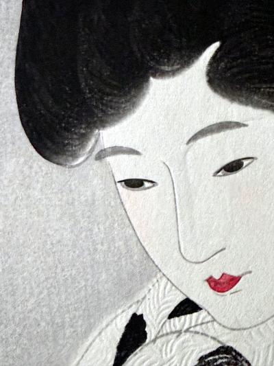 Shinsui Ito Japanese Large Woodblock Print It Looks Like Snow by Ito Shinsui
