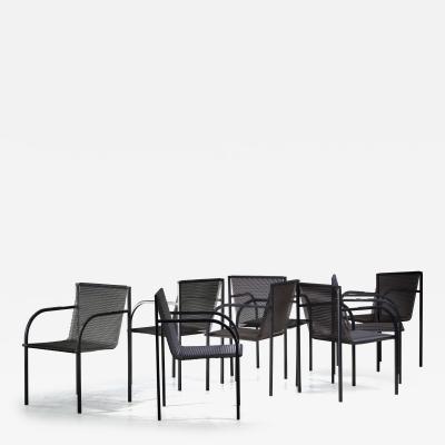 Shiro Kuramata Set of 8 chairs by Shiro Kuramata for Pastoe