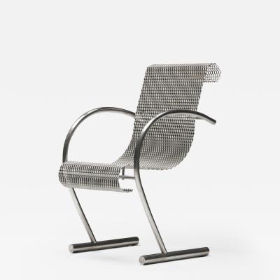 Shiro Kuramata Shiro Kuramata Steel Sing Armchair for Xo 1985