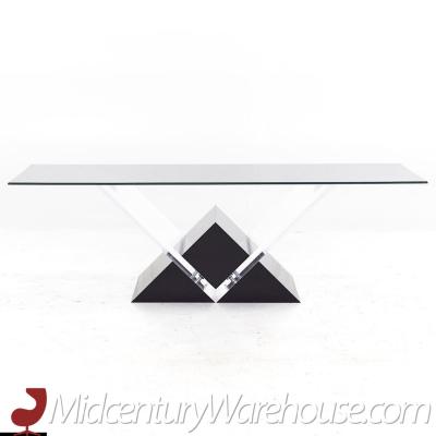 Shlomi Haziza Shlomi Hazizi Mid Century Lucite and Glass Coffee Table