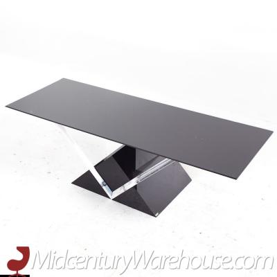 Shlomi Haziza Shlomi Hazizi Mid Century Lucite and Glass Coffee Table