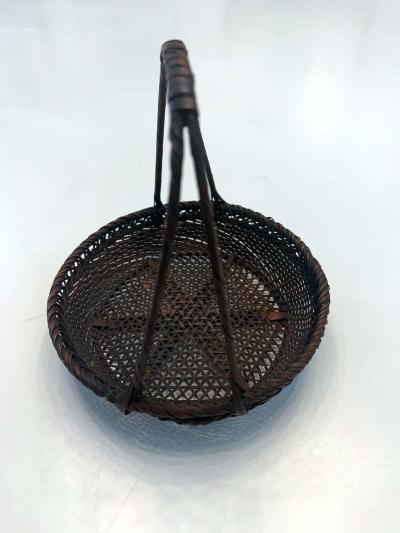 Shokosai I Hayakawa An important miniature Japanese bamboo basket by Hayakawa Shokosai I