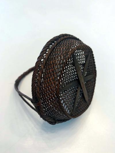 Shokosai I Hayakawa An important miniature Japanese bamboo basket by Hayakawa Shokosai I