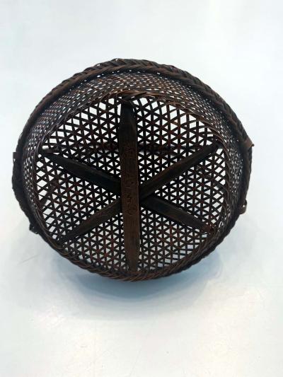 Shokosai I Hayakawa An important miniature Japanese bamboo basket by Hayakawa Shokosai I