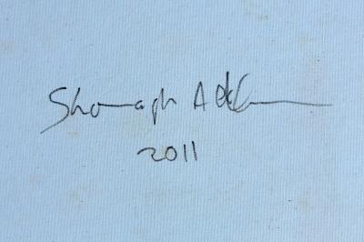 Shonagh Adelman Mixed Media Painting House on Fire 2011