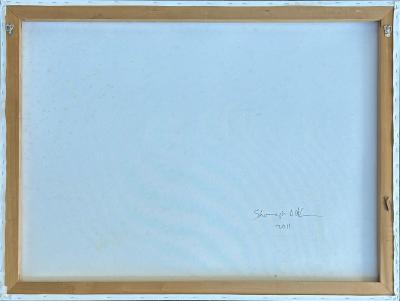 Shonagh Adelman Mixed Media Painting House on Fire 2011