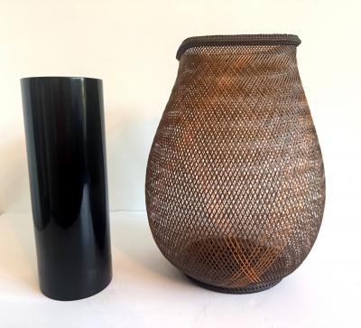 Shosei Fujitsuka Contemporary Japanese Bamboo Basket Ikebana by Fujitsuka Shosei