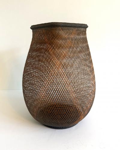 Shosei Fujitsuka Contemporary Japanese Bamboo Basket Ikebana by Fujitsuka Shosei