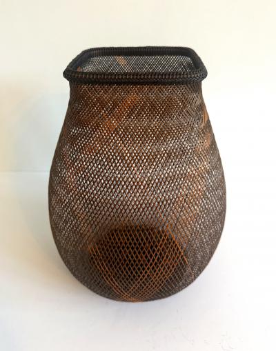 Shosei Fujitsuka Contemporary Japanese Bamboo Basket Ikebana by Fujitsuka Shosei