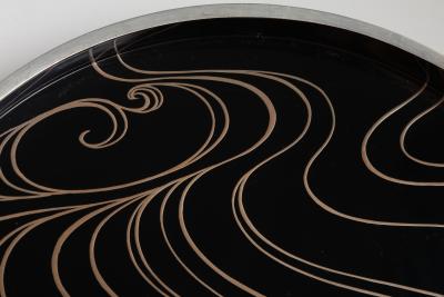 Shoso Yasuhara Round Writing Box with Plum Tree T 4429