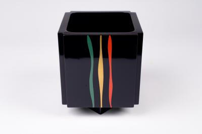 Showa Period Lacquer Flower Basket 