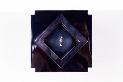 Showa Period Lacquer Flower Basket 